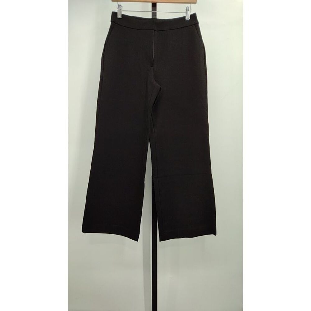 Quince Women Ultra-Stretch Ponte Trouser Black Pants 8